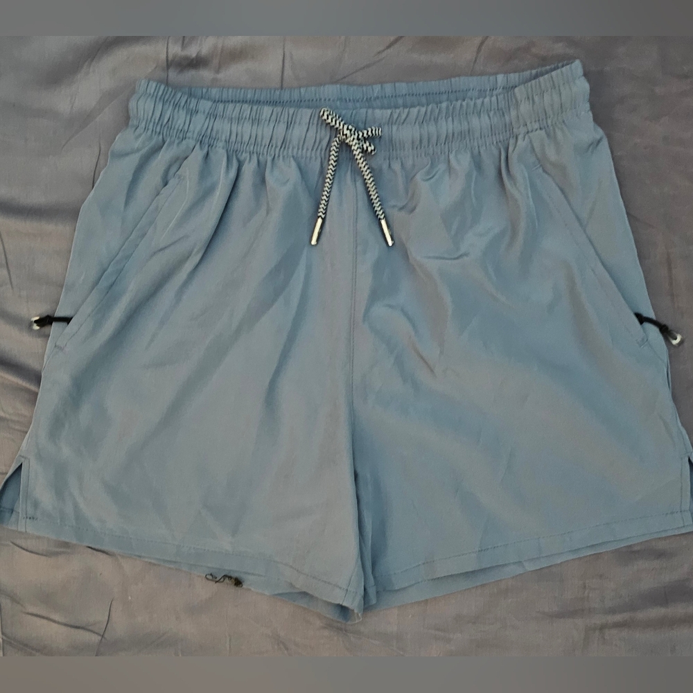 Men's Blue Drawstring Shorts